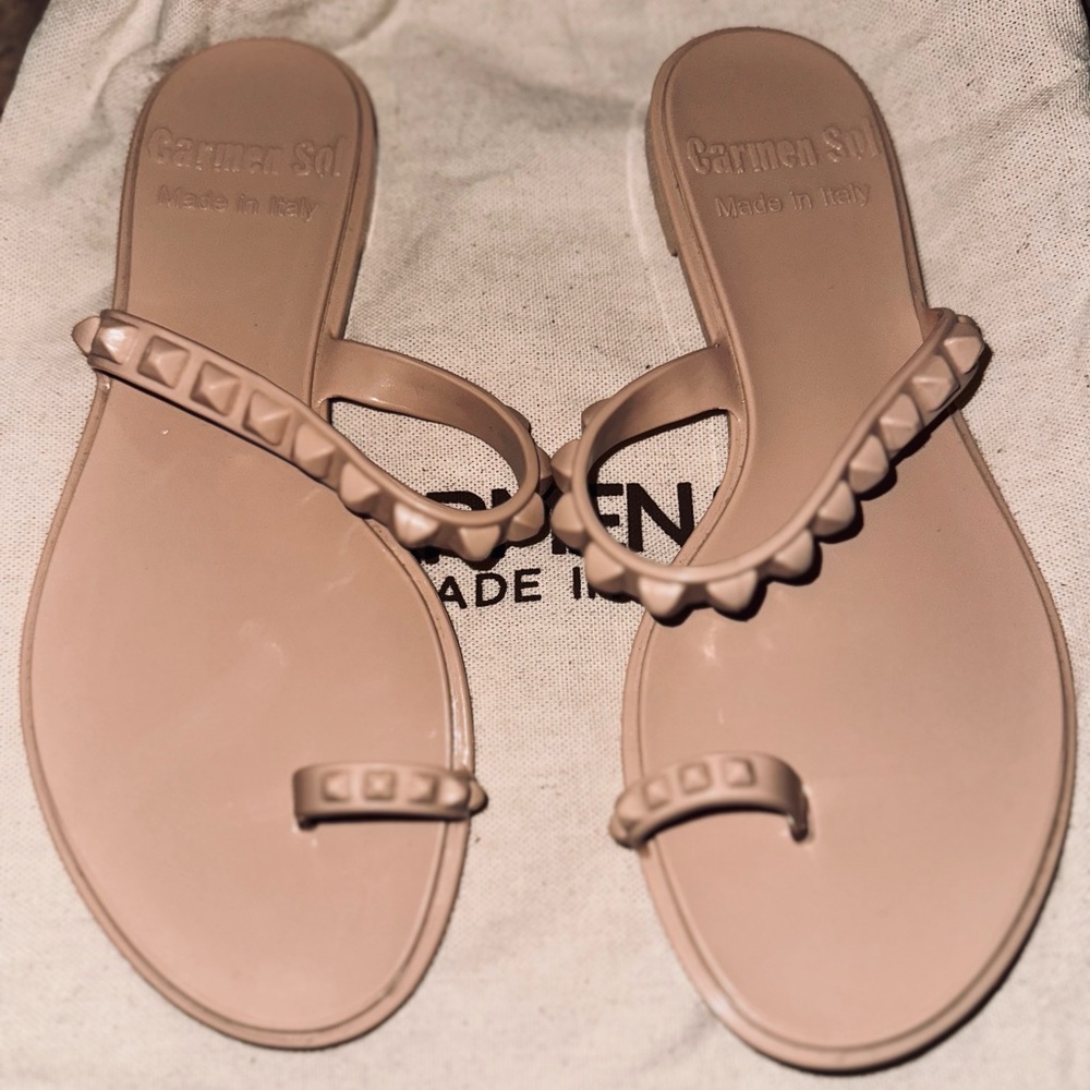 Carmen Sol Jelly Flat Sandals